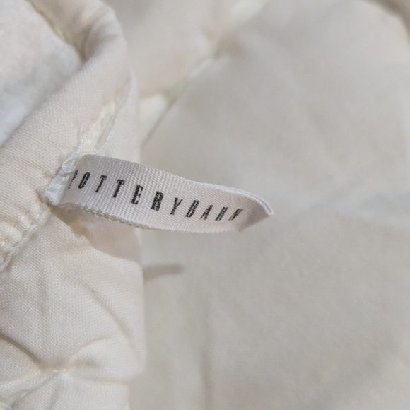 POTTERY BARN Cozy Cloud Quilt King/Cal King Cotton Ivory Preppy Cottagecore - Picture 6 of 8